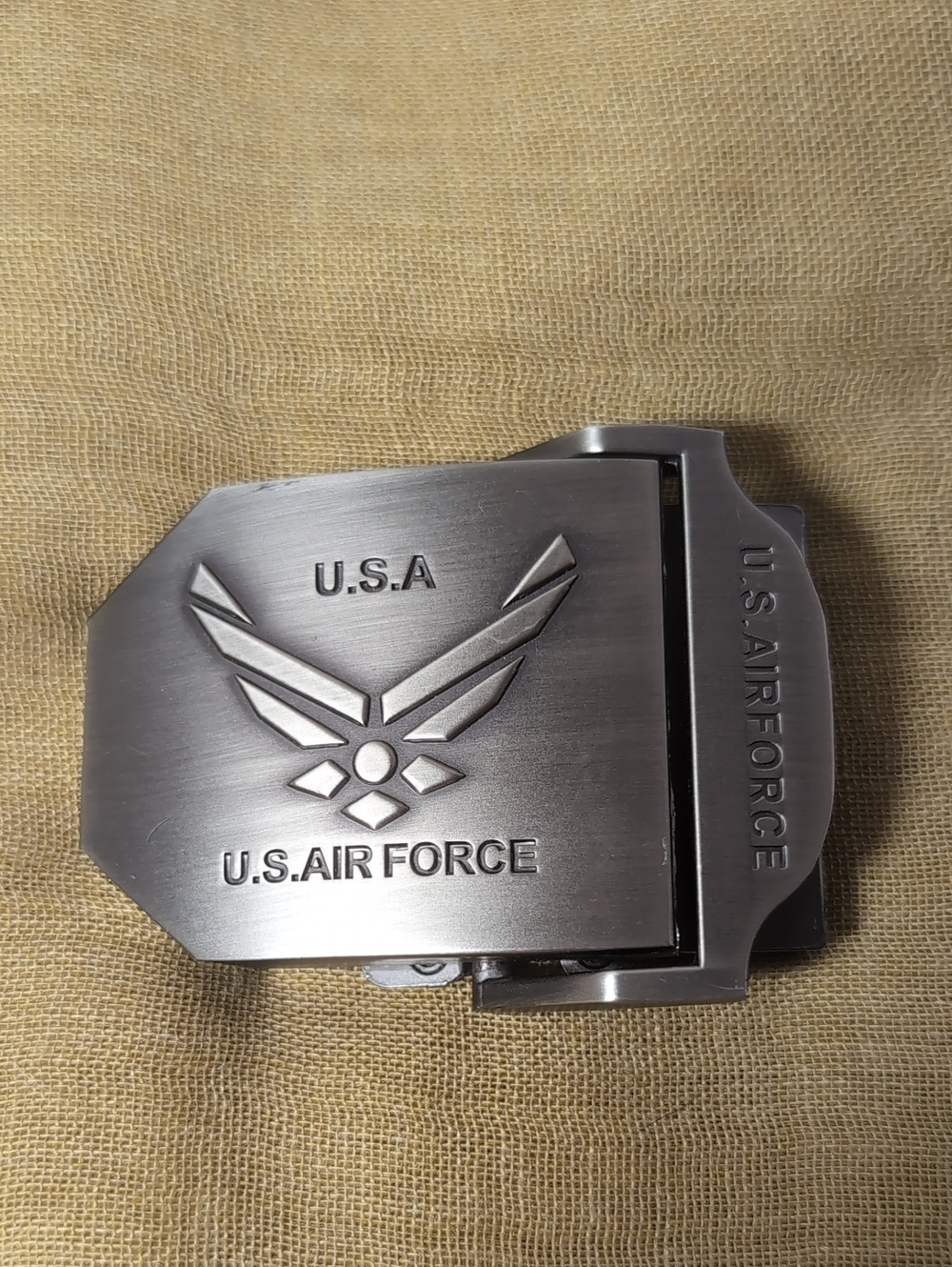U.S. Air Force Metal Belt Buckle - Silver